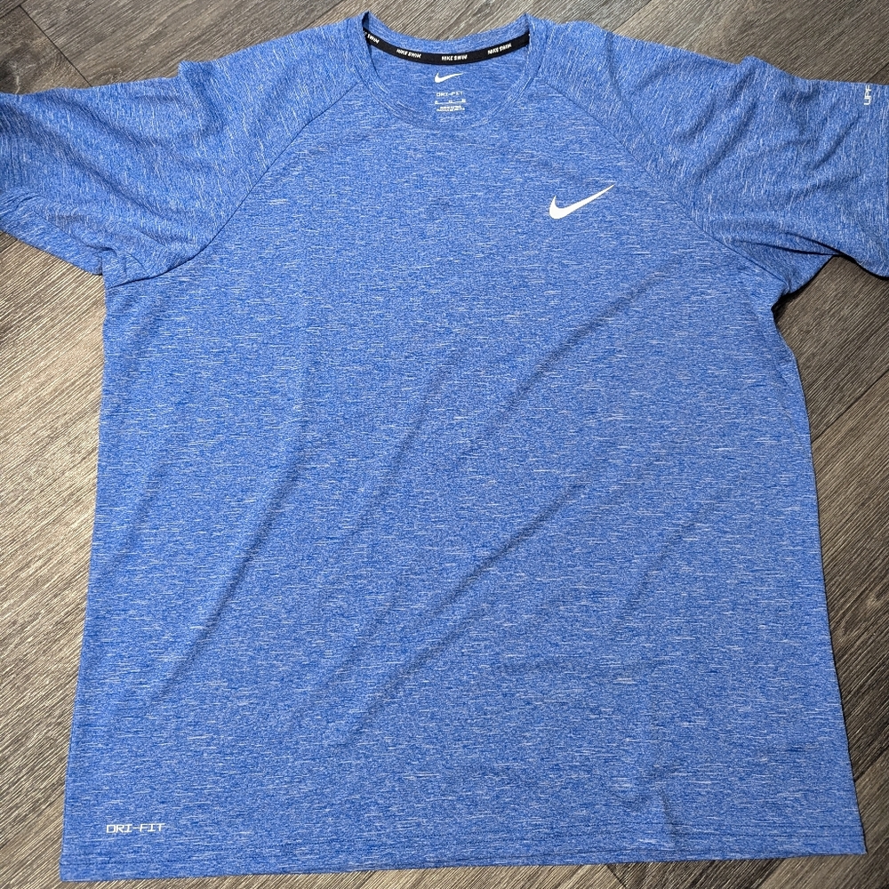 Nike Men's Heathered Blue Short Sleeve Tee